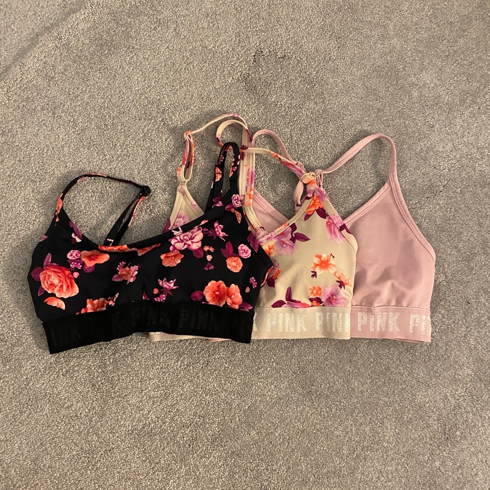 PINK sports bras